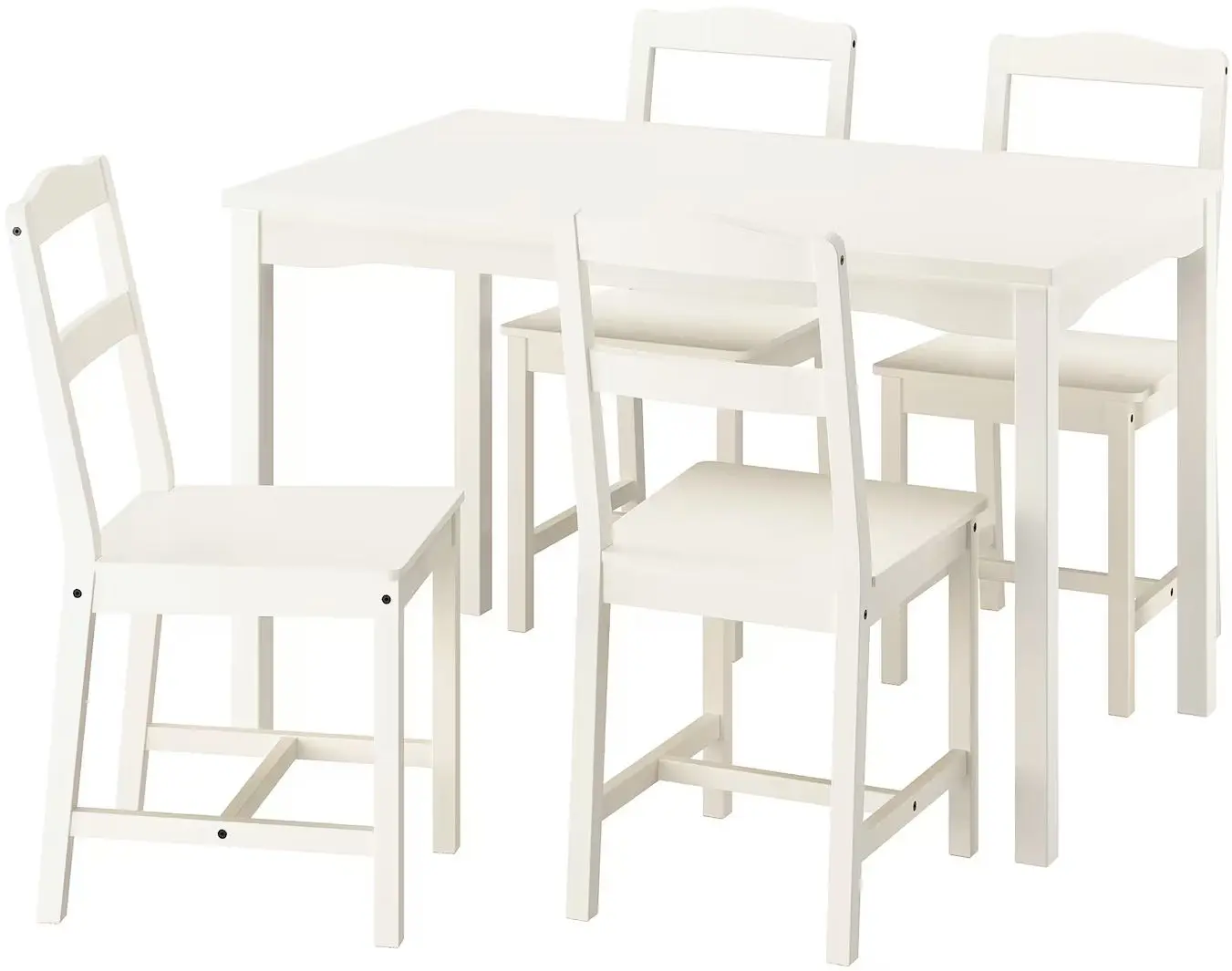 Set masa scaune Ikea Hauga 118x74 1+4 (Alb)
