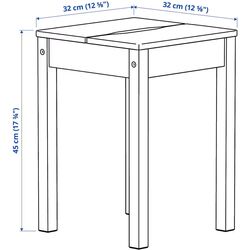 Set masa scaune Ikea Hauga 55/82/109x74 1+2 (Alb) Thumb