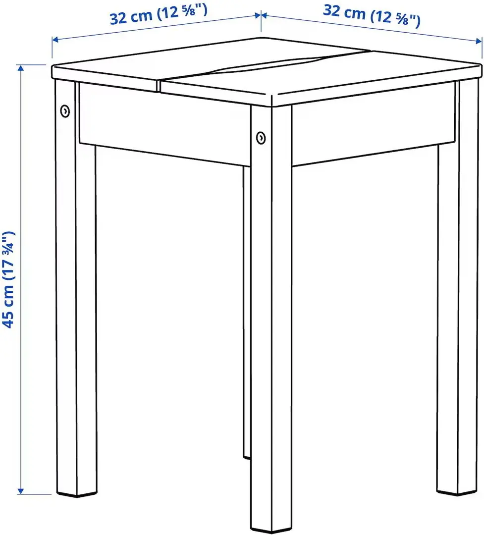 Set masa scaune Ikea Hauga 55/82/109x74 1+2 (Alb)