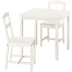 Set masa scaune Ikea Hauga 74x74 1+2 (Alb) Thumb