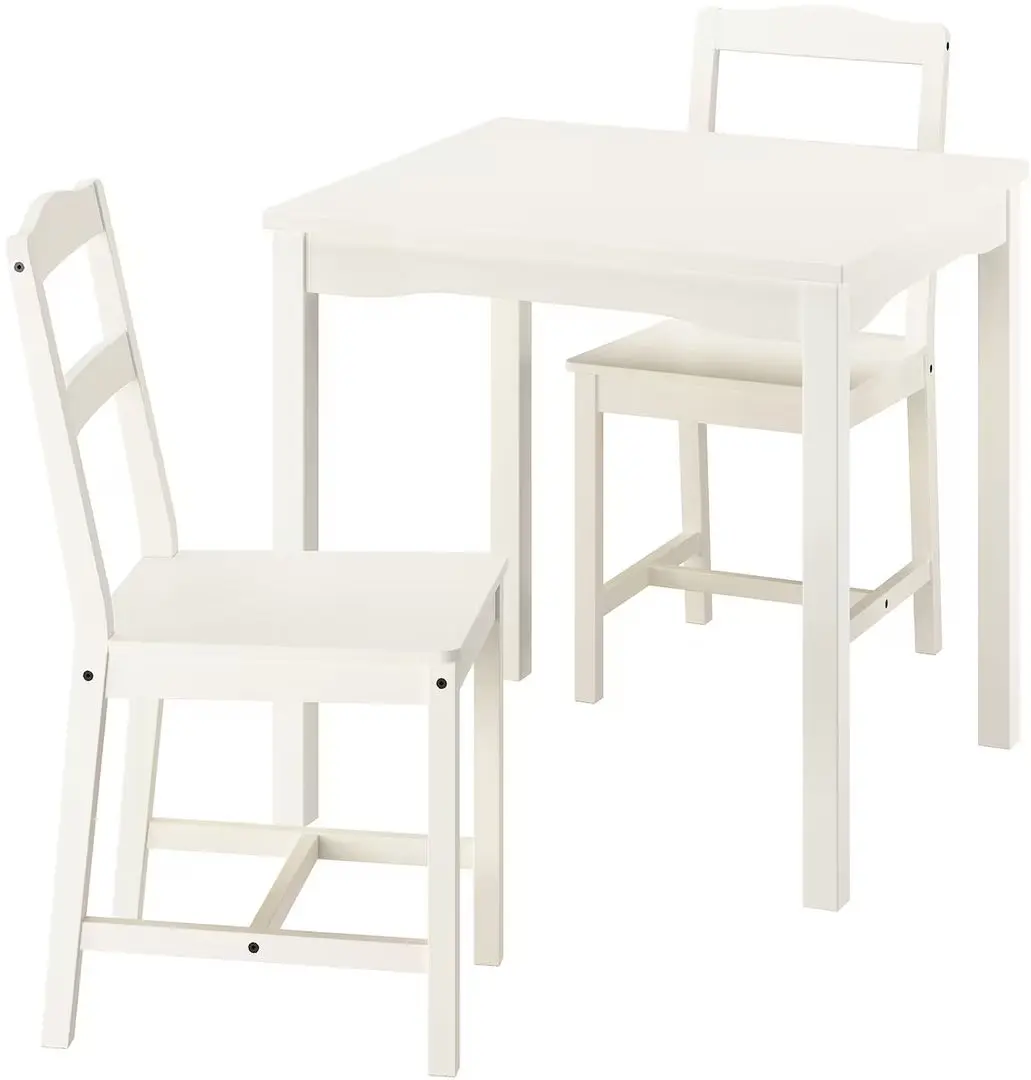 Set masa scaune Ikea Hauga 74x74 1+2 (Alb)