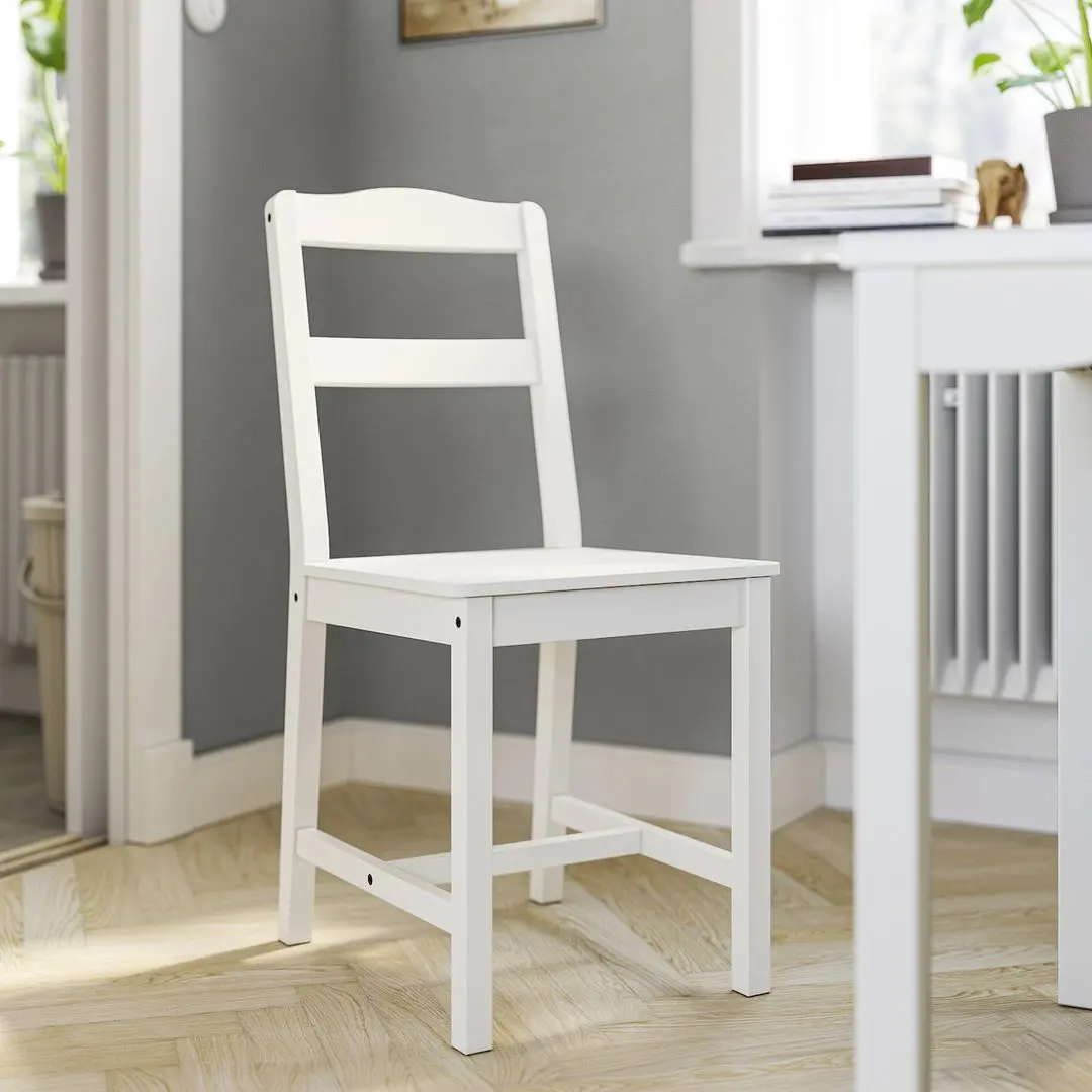 Set masa scaune Ikea Hauga 74x74 1+2 (Alb)