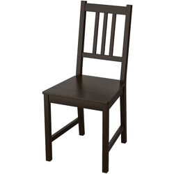 Set masa scaune Ikea Hauga/Stefan 118x74 1+4 (Gri/Negru-maro) Thumb