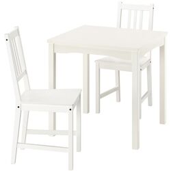 Set masa scaune Ikea Hauga/Stefan 74x74 1+2 (Alb) Thumb