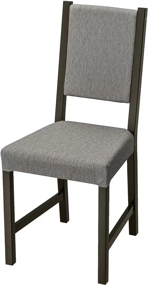 Set masa scaune Ikea Hauga/Stefan/Knisa 118x74 1+4 (Gri/Negru-maro/Gri-bej)