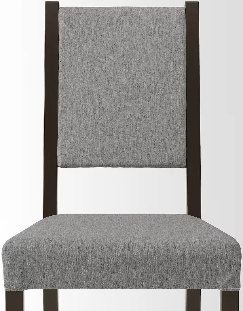 Set masa scaune Ikea Hauga/Stefan/Knisa 118x74 1+4 (Gri/Negru-maro/Gri-bej)