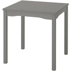 Обеденный набор Ikea Hauga/Stefan/Knisa 74x74 1+2 (Серый/Черно-коричневый/Серо-бежевый) Thumb