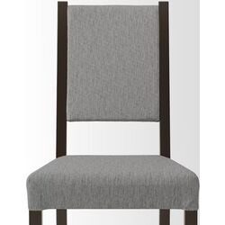 Обеденный набор Ikea Hauga/Stefan/Knisa 74x74 1+2 (Серый/Черно-коричневый/Серо-бежевый) Thumb