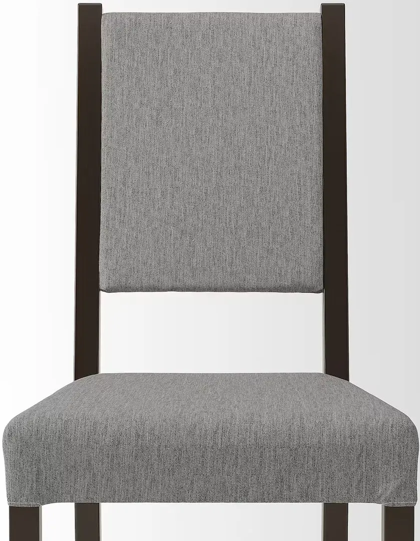 Обеденный набор Ikea Hauga/Stefan/Knisa 74x74 1+2 (Серый/Черно-коричневый/Серо-бежевый) - 6