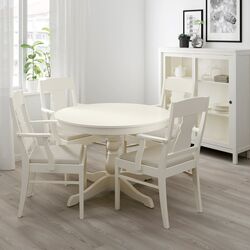 Set masa scaune Ikea Ingatorp 110x155 Alb (1+4) Thumb