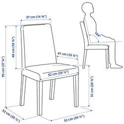 Обеденный набор Ikea Ingatorp/Bergmund/Kvillsfors 110/155см 1+4 (Белый/Синий) Thumb