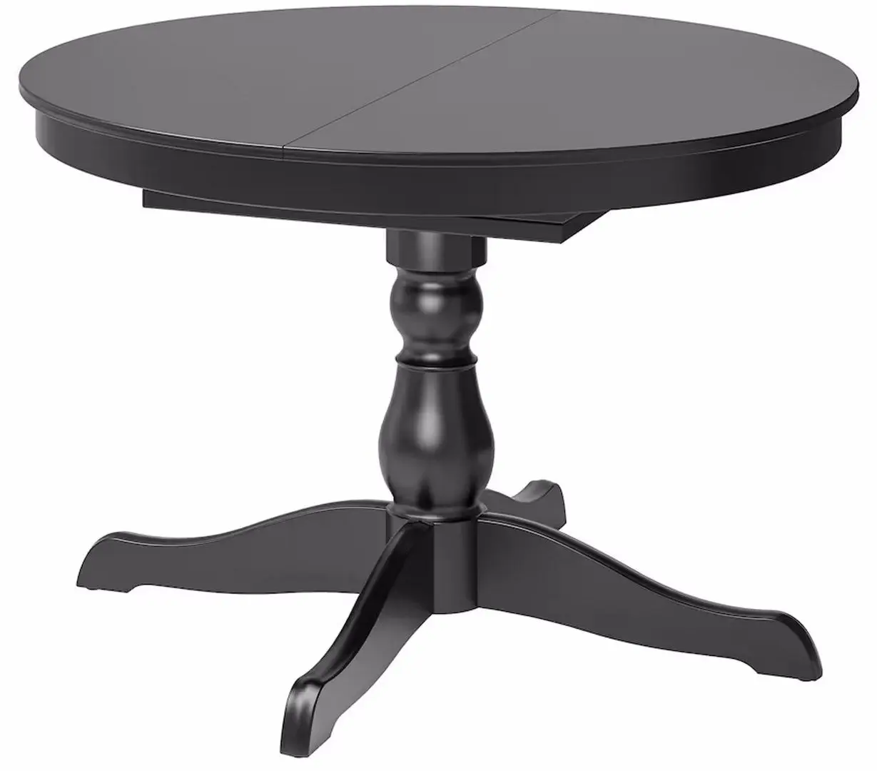 Обеденный набор Ikea Ingatorp/Ingolf/Nolhaga 110/155см 1+6 (Черный/Серо-бежевый)