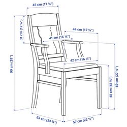 Set masa scaune Ikea Ingatorp/Ingolf 155x215 Negru/Nolhaga Gri/Bej (1+6) Thumb