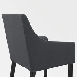 Set masa scaune Ikea Ingatorp/Ingolf 155x215x87 Negru/Sporda Gri Inchis (1+6) Thumb