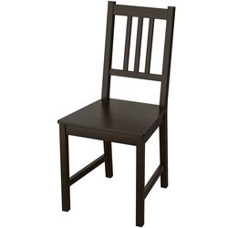 Set masa scaune Ikea Ingatorp/Stefan 65x123x78 Negru-maro (1+2) Thumb