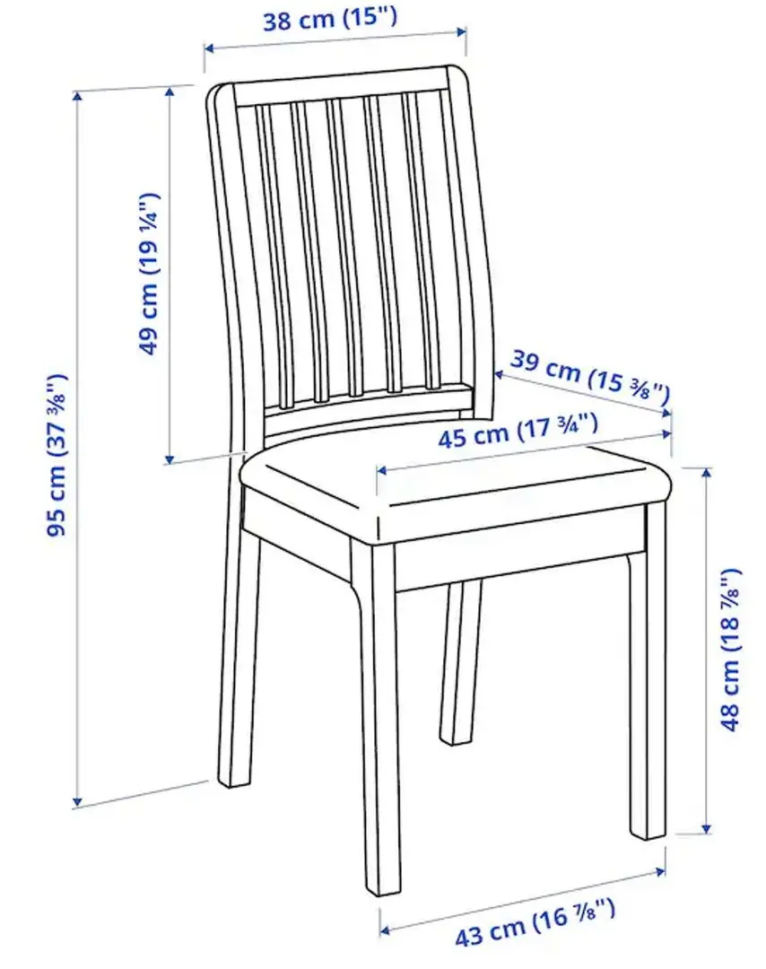 Set masa scaune Ikea Laneberg/Ekedalen 130/190x80cm 1+4 (Alb/Gri)