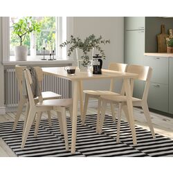 Set de sufragerie Ikea Lisabo 140x78cm 1+4 (Furnir frasin)