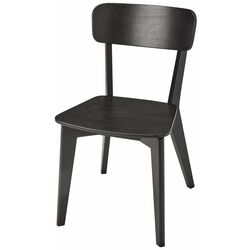 Обеденный набор Ikea Lisabo 140x78см 1+4 (Ясеневый шпон/Черный) Thumb