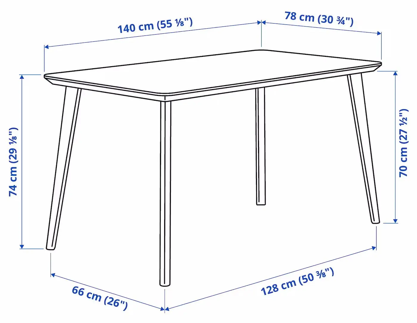 Set de sufragerie Ikea Lisabo/Alvsta 140x78cm 1+4 (Negru/Ratan)