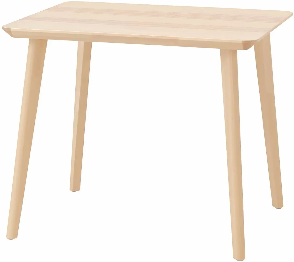 Set masa scaune Ikea Lisabo/Alvsta 88x78cm 1+2 (Furnir frasin/Ratan/Alb) - 3