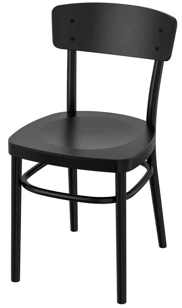 Set masa scaune Ikea Lisabo/Idolf 140x78 Negru (1+4)