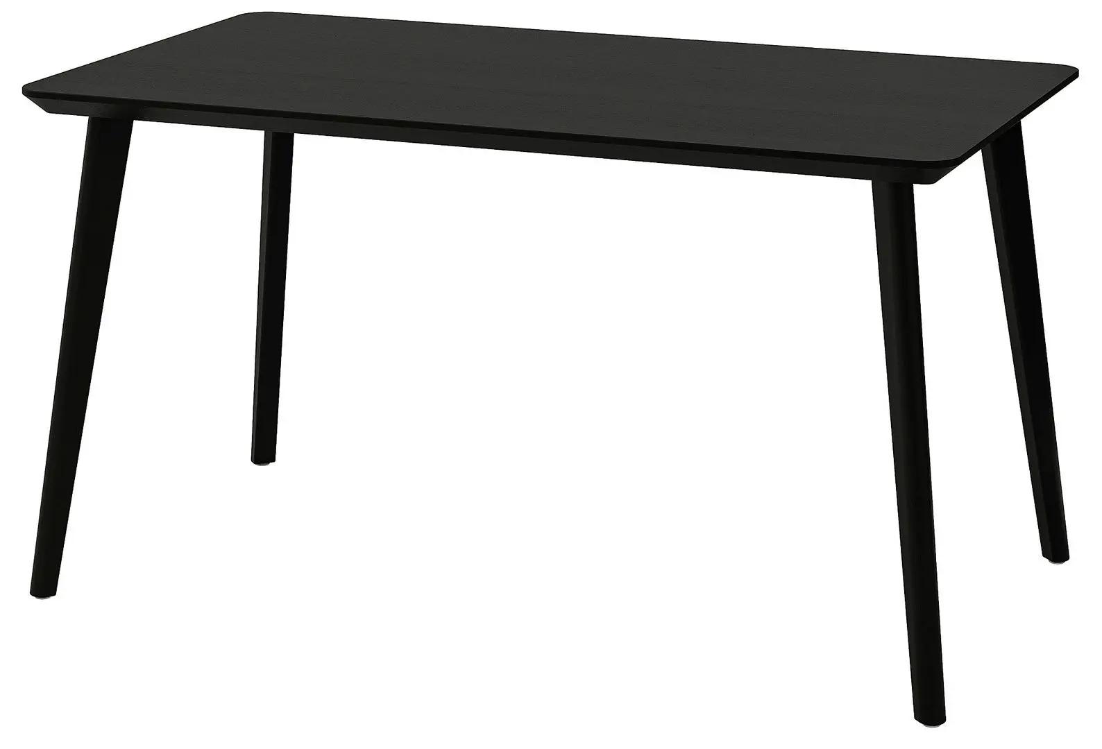 Обеденный набор Ikea Lisabo 140x78см 1+4 (Черный)