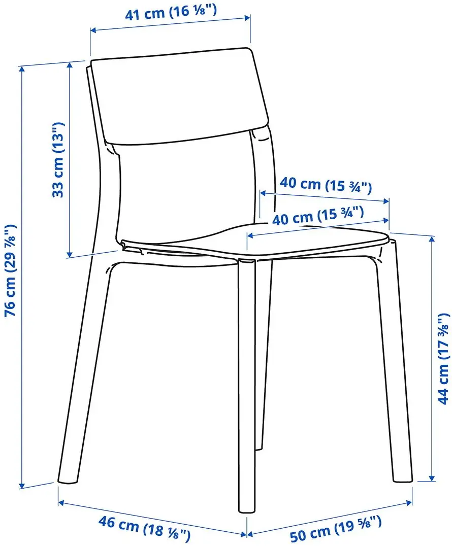 Set de sufragerie Ikea Lisabo/Janinge 140x78cm Furnir Frasin/Alb (1+4) - 10