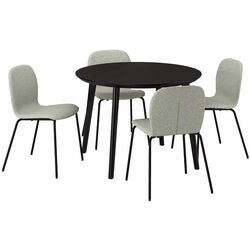 Set masa scaune Ikea Lisabo/Karlpetter/Gunnared 105cm 1+4 (Negru/Verde deschis) Thumb