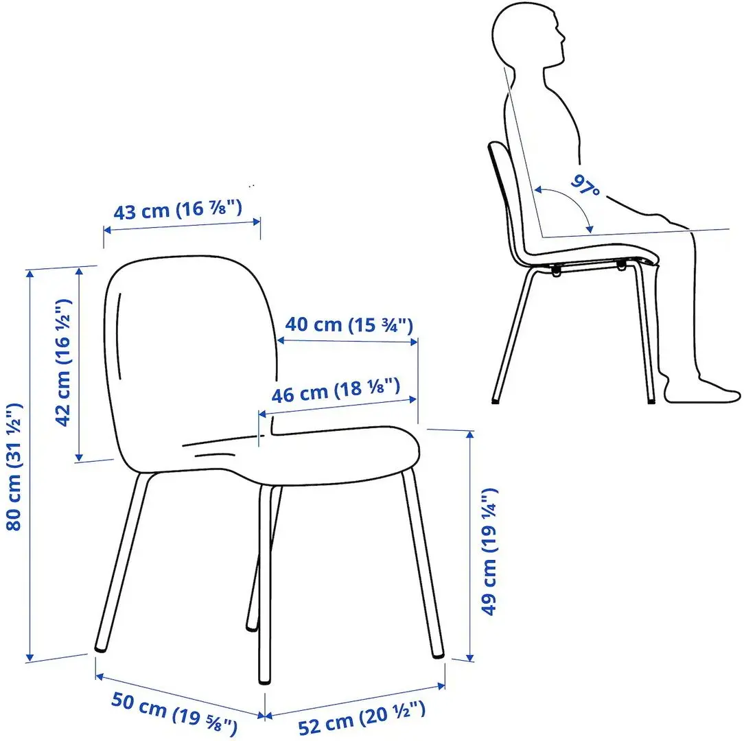 Set masa scaune Ikea Lisabo/Karlpetter/Gunnared 105cm 1+4 (Negru/Verde deschis) - 8