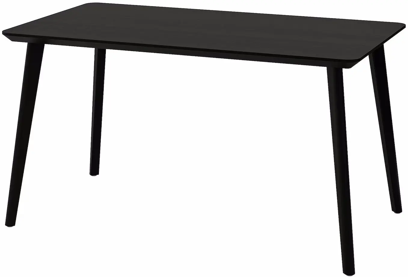 Set masa scaune Ikea Lisabo/Karlpetter/Gunnared 140x78cm 1+4 (Negru/Verde deschis) - 3