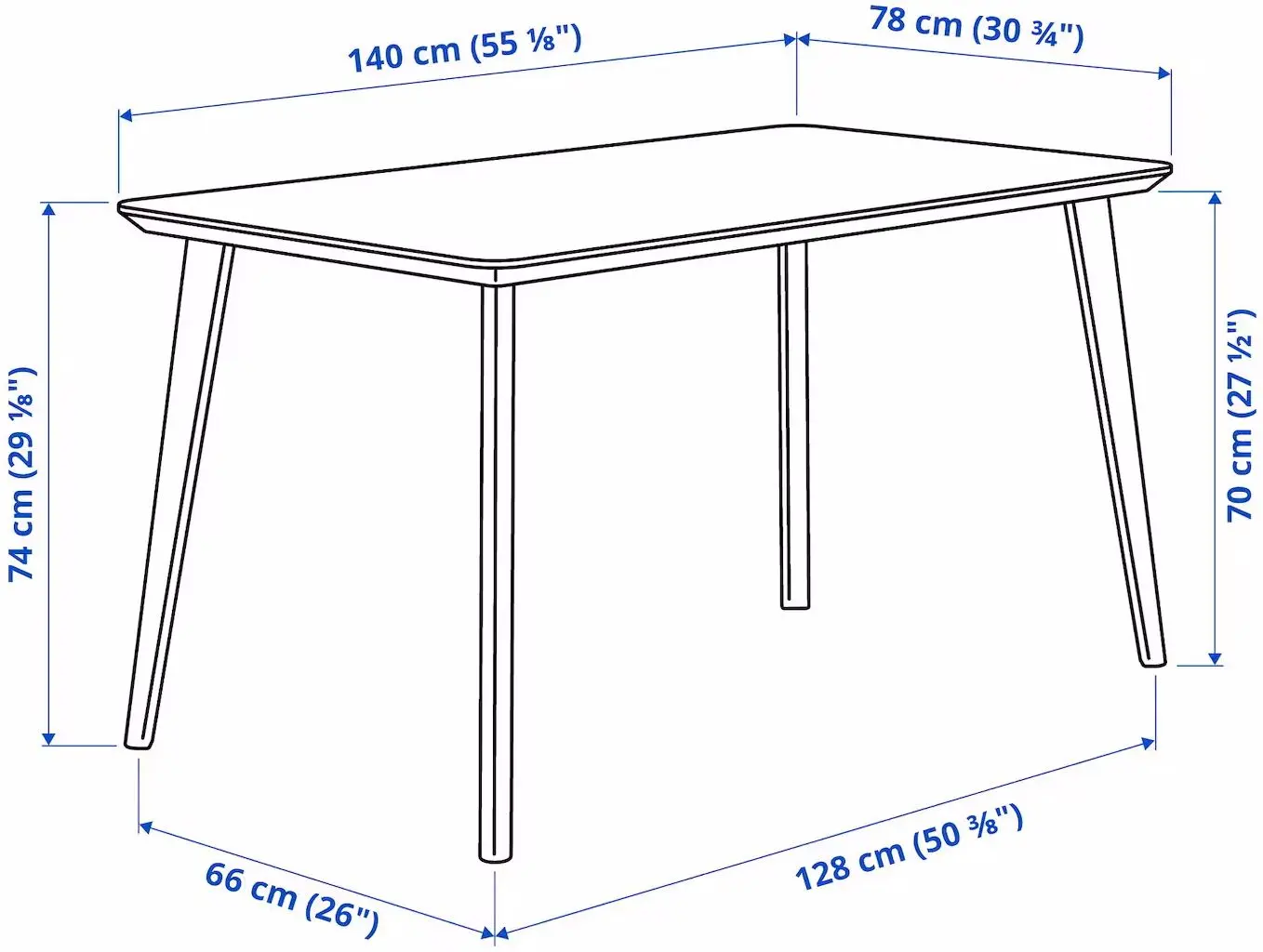 Set masa scaune Ikea Lisabo/Karlpetter/Gunnared 140x78cm 1+4 (Negru/Verde deschis) - 6