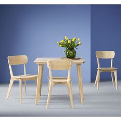 Set de sufragerie Ikea Lisabo 88cm 1+2 (Furnir frasin) Thumb