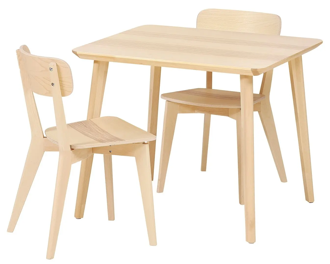 Set de sufragerie Ikea Lisabo 88cm 1+2 (Furnir frasin)