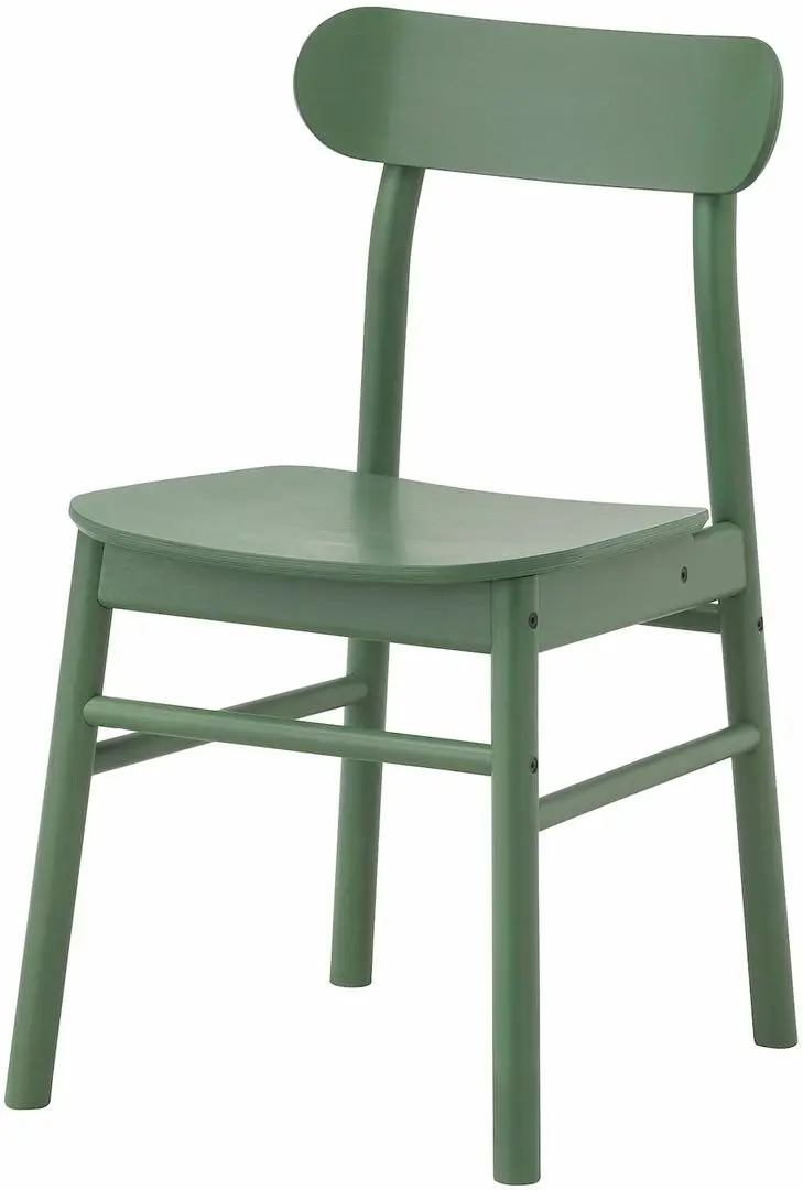 Set masa scaune Ikea Lisabo/Ronninge 105cm 1+4 (Furnir frasin/Verde)