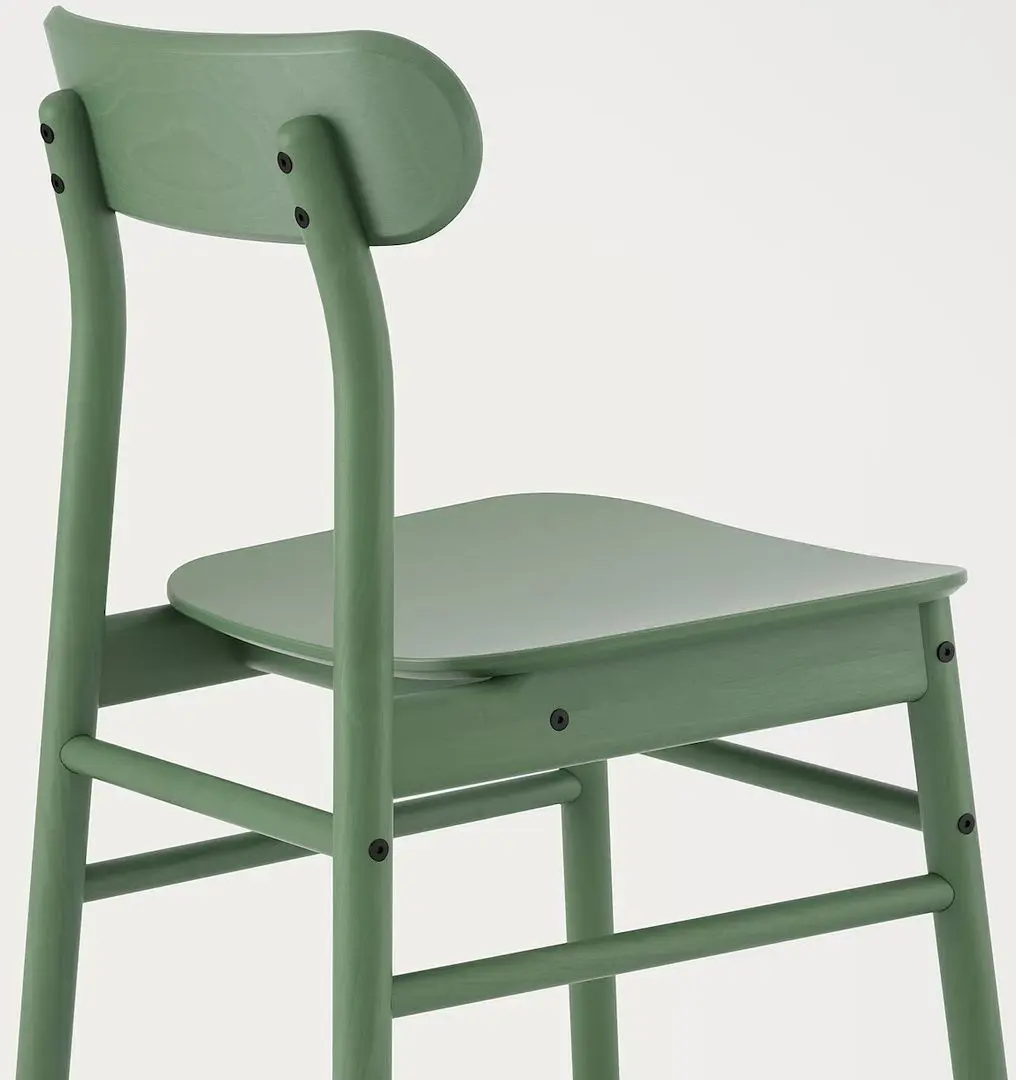 Set masa scaune Ikea Lisabo/Ronninge 105cm 1+4 (Furnir frasin/Verde)