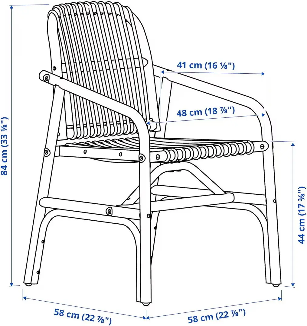 Обеденный набор Ikea Lisabo/Salno/Gransel 140x78см 1+4 (Черный/Ротанг/Натуральный)