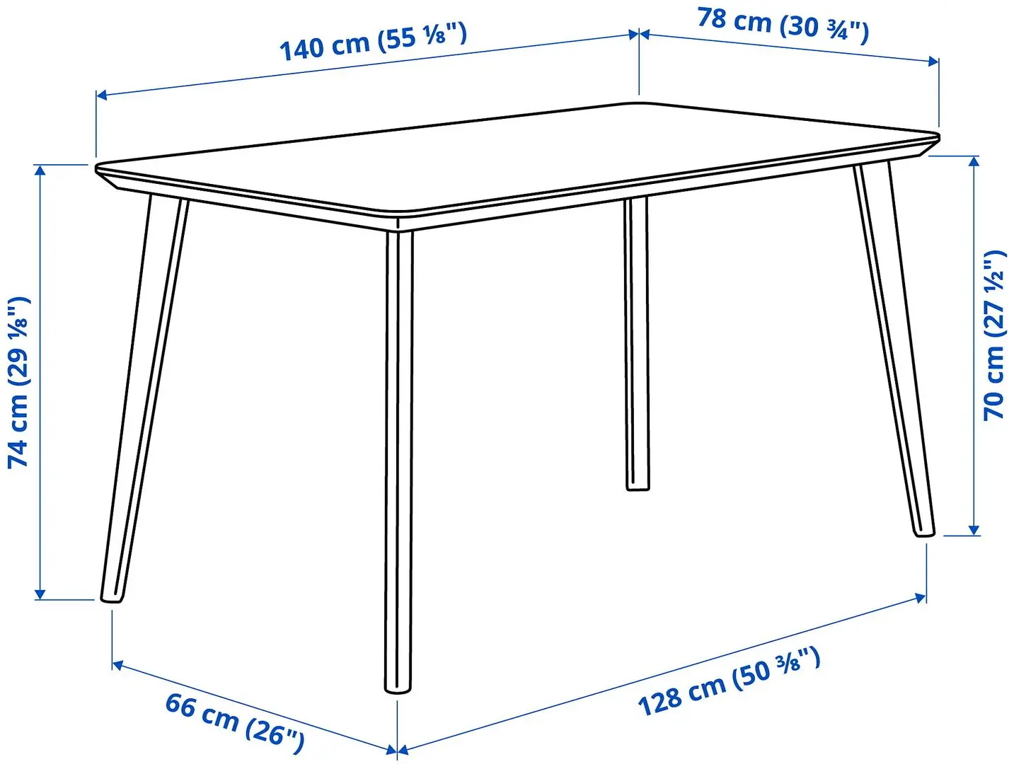 Set de sufragerie Ikea Lisabo/Tallmyra 140x78cm 1+4 (Frasin/Gri)