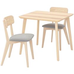 Set de sufragerie Ikea Lisabo/Tallmyra 88x78cm 1+2 (Frasin/Gri) Thumb