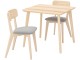 Set de sufragerie Ikea Lisabo/Tallmyra 88x78cm 1+2 (Frasin/Gri)