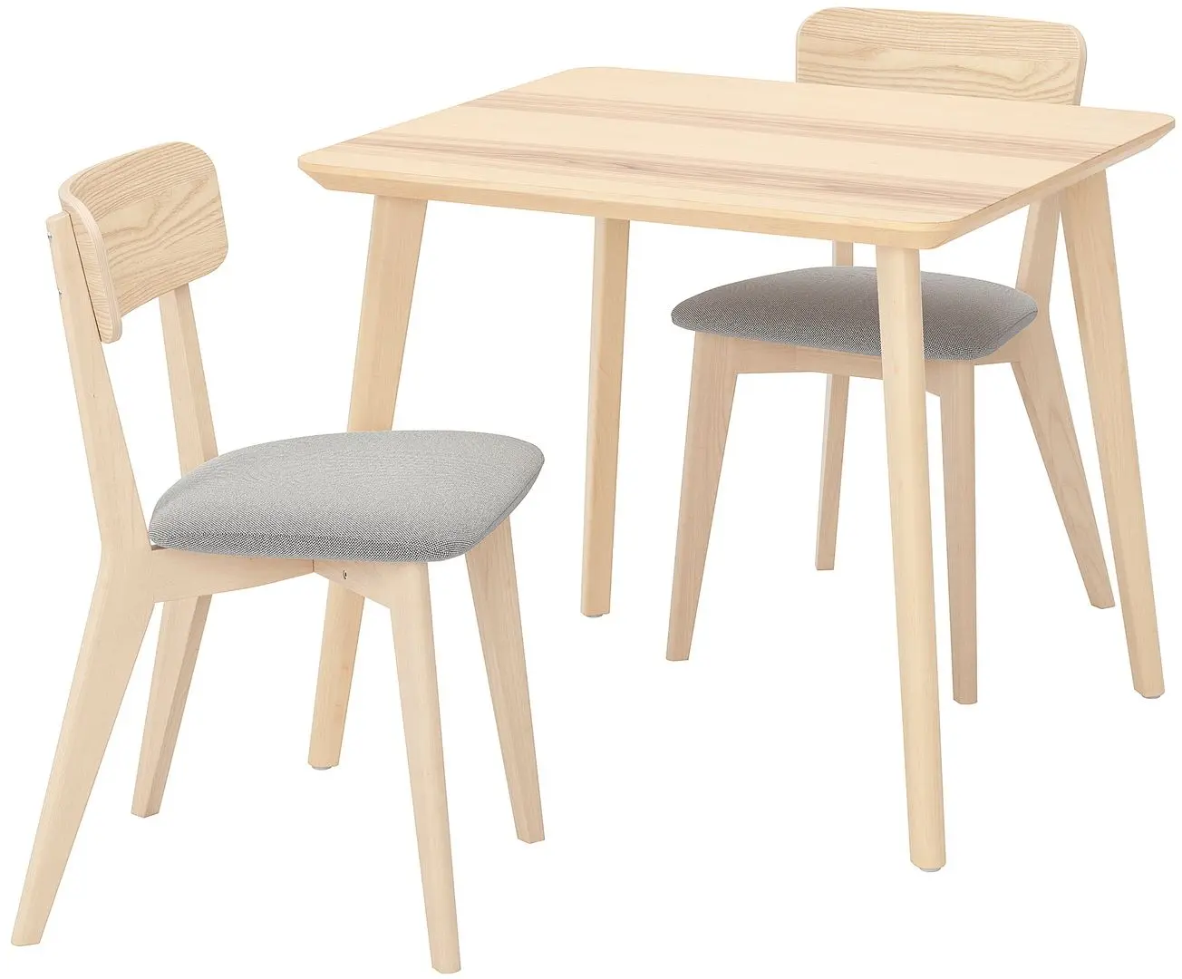 Set de sufragerie Ikea Lisabo/Tallmyra 88x78cm 1+2 (Frasin/Gri)