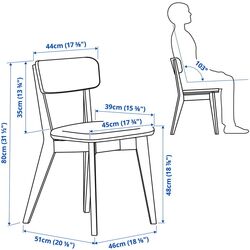 Set de sufragerie Ikea Lisabo/Tallmyra 88x78cm 1+2 (Frasin/Gri) Thumb