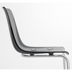 Set masa scaune Ikea Mariedamm/Tobias 105 1+4 (Aspect marmura neagra/Gri/Crom) Thumb