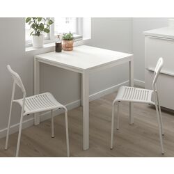 Set de sufragerie Ikea Melltorp/Adde 75cm 1+2 (Alb)