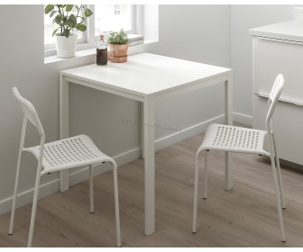 Set de sufragerie Ikea Melltorp/Adde 75cm 1+2 (Alb)