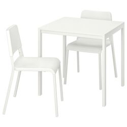 Set masa scaune Ikea Melltorp/Teodores 75x75cm 1+2 (Alb)