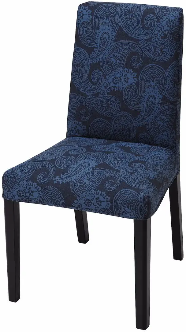 Set masa scaune Ikea Nackanas/Bergmund/Kvillsfors 140cm 1+4 (Acacia/Albastru/Negru) - 5