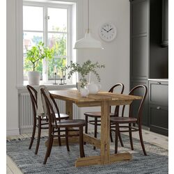 Set de sufragerie Ikea Nackanas/Skogsbo 140cm 1+4 (Acacia/Maro inchis)