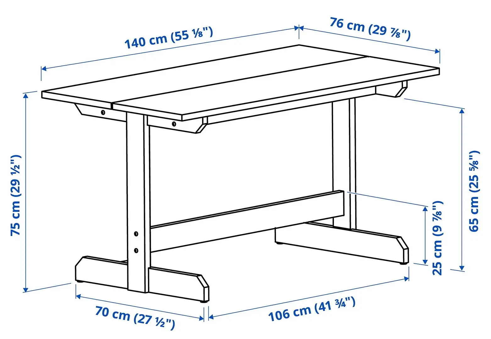 Set de sufragerie Ikea Nackanas/Skogsbo 140cm 1+4 (Acacia/Maro inchis)