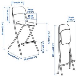 Обеденный набор Ikea Norberg/Franklin 1+2 (Белый) Thumb