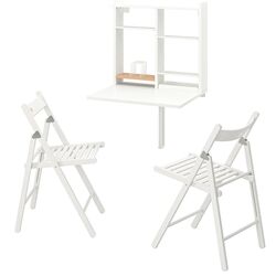 Set masa scaune Ikea Norberg/Terje (Alb) Thumb